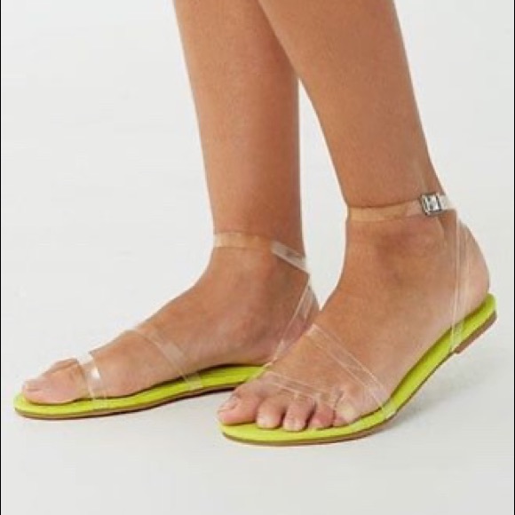 Forever 21 | Shoes | Nwt Forever 2 Clear Vinyl Strap Sandals | Poshmark